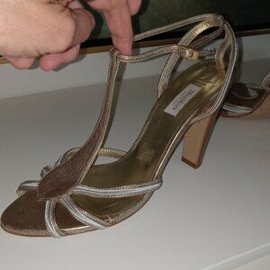 Max Mara T strap heels